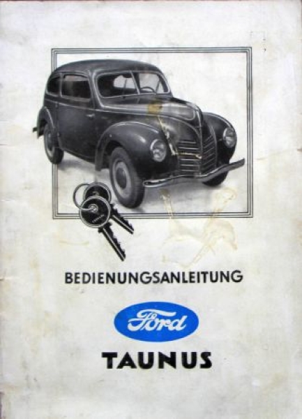 Ford Taunus 1949 Owner Manual (3854)
